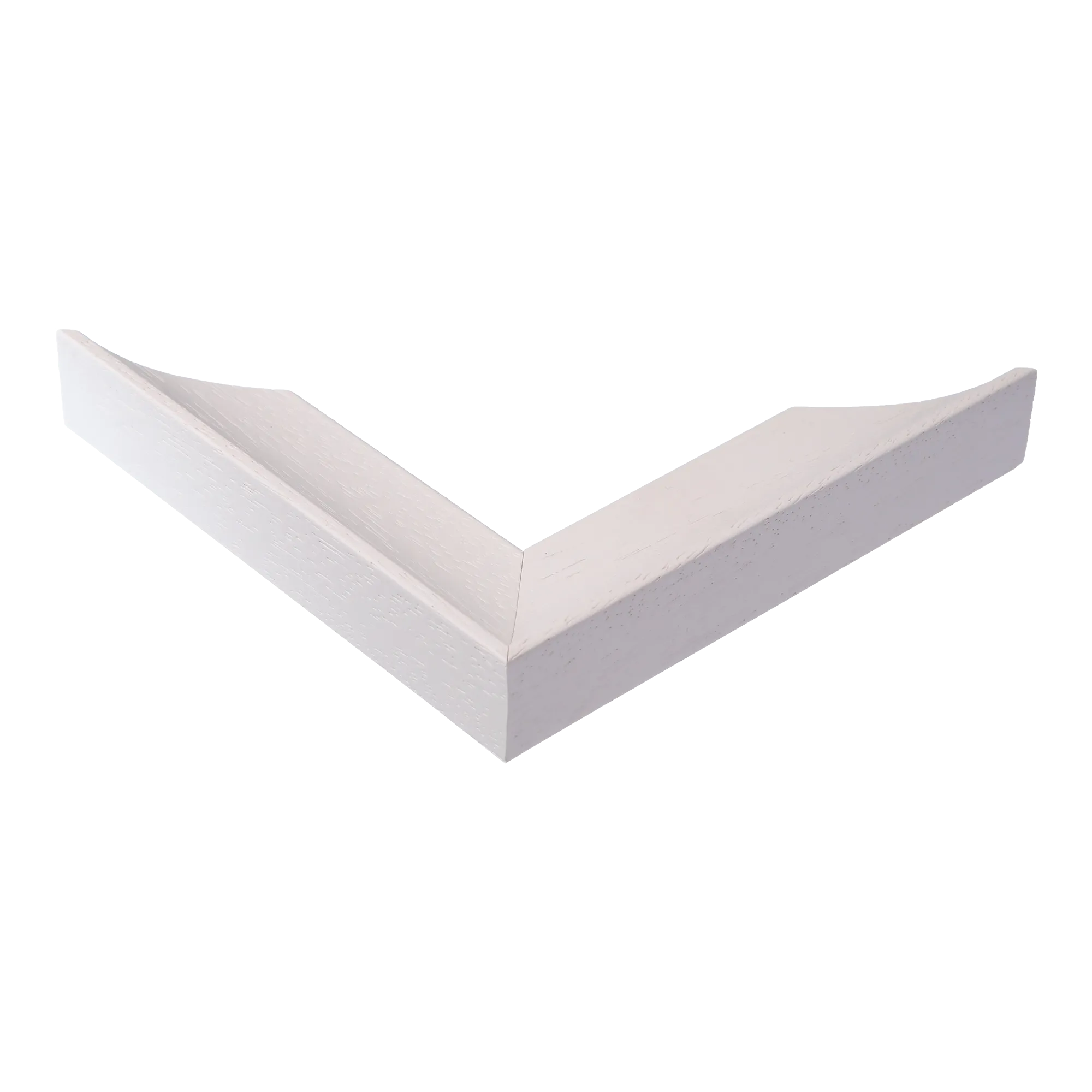 Corner view of Scoop in white picture frame