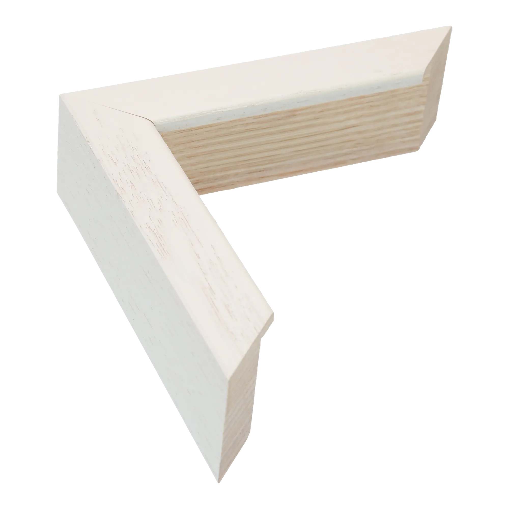 Solid Box in white grain picture frame