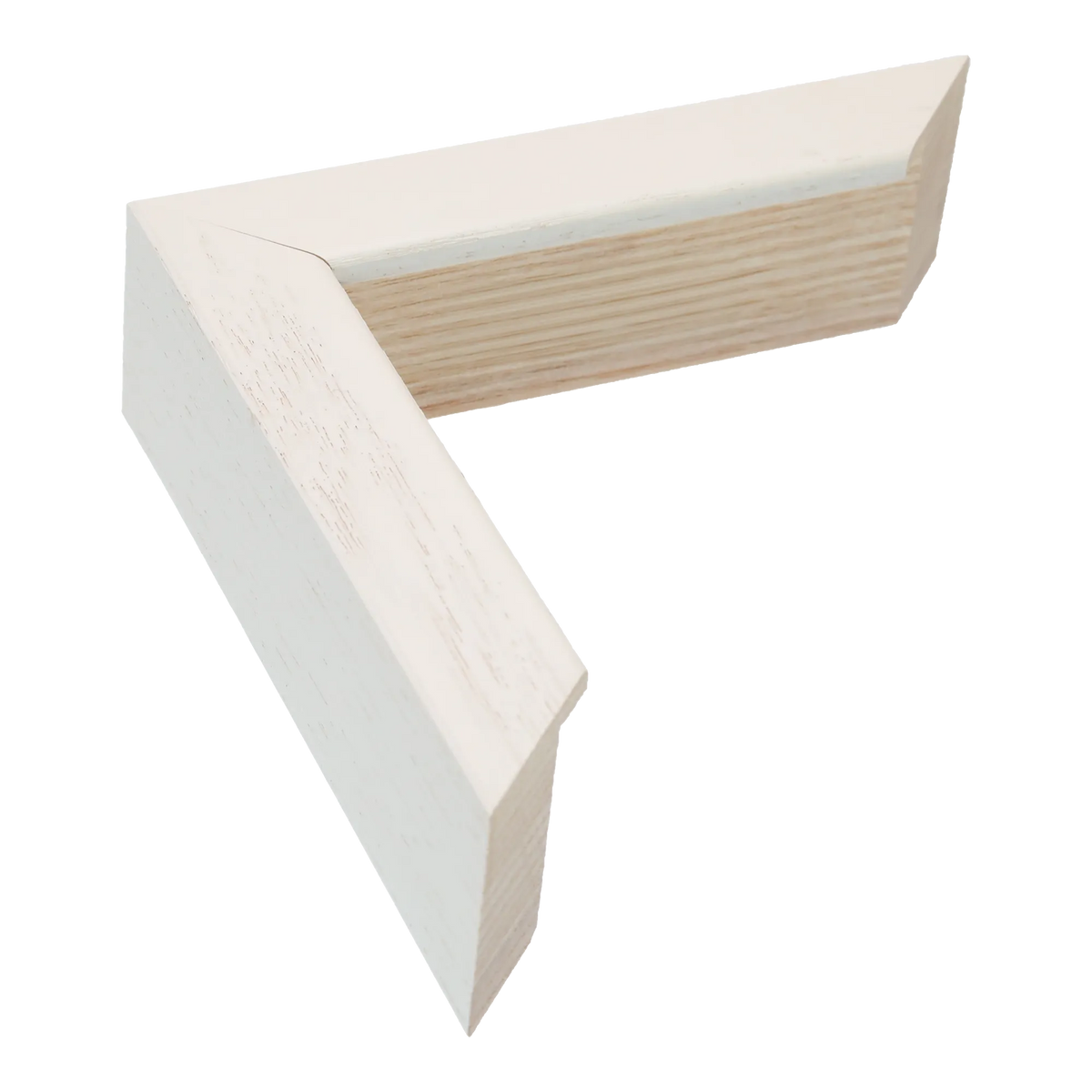 Solid Box in white grain picture frame