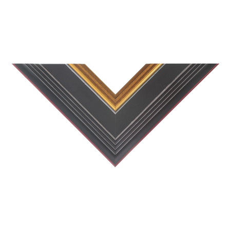 Top view of Sovereign picture frame in brown & gold