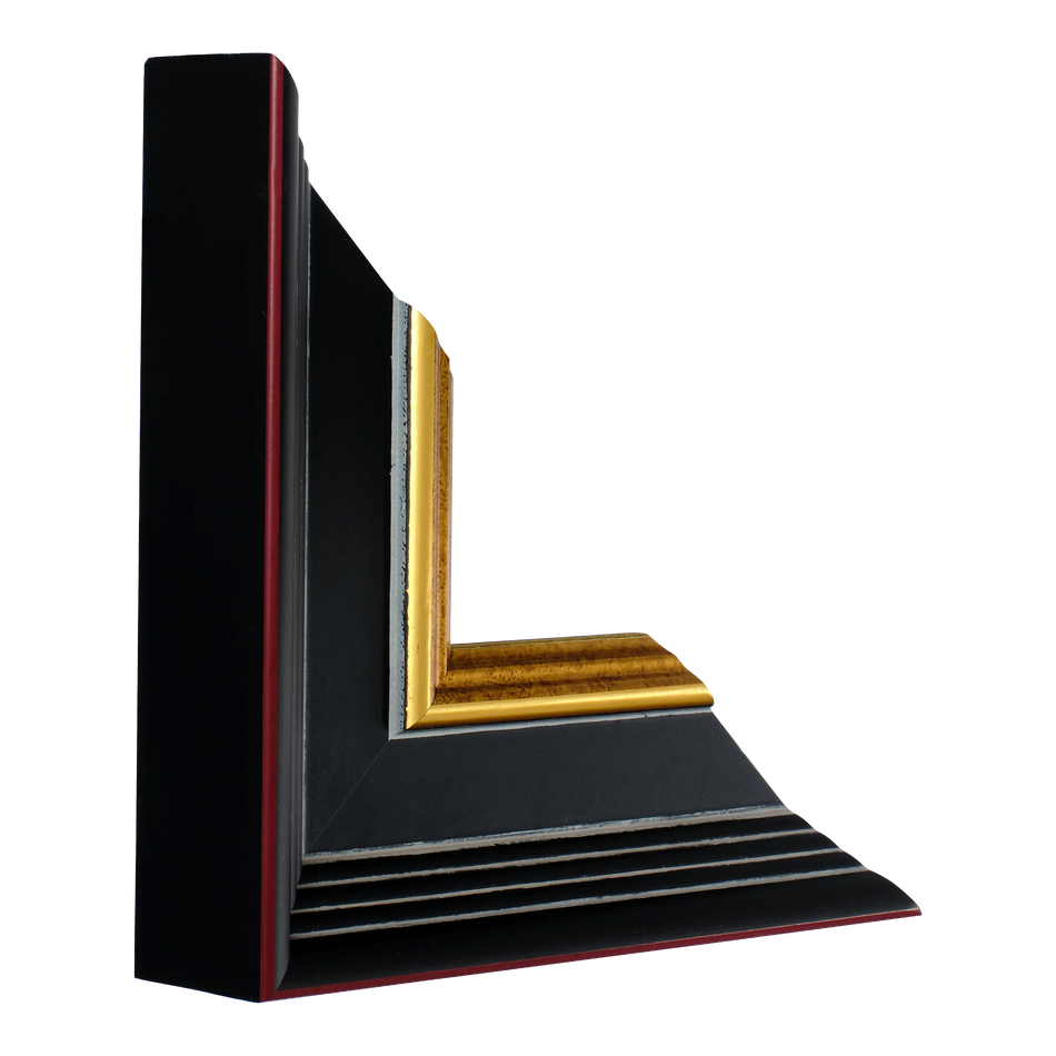 Vertical view of sovereign brown & gold picture frame