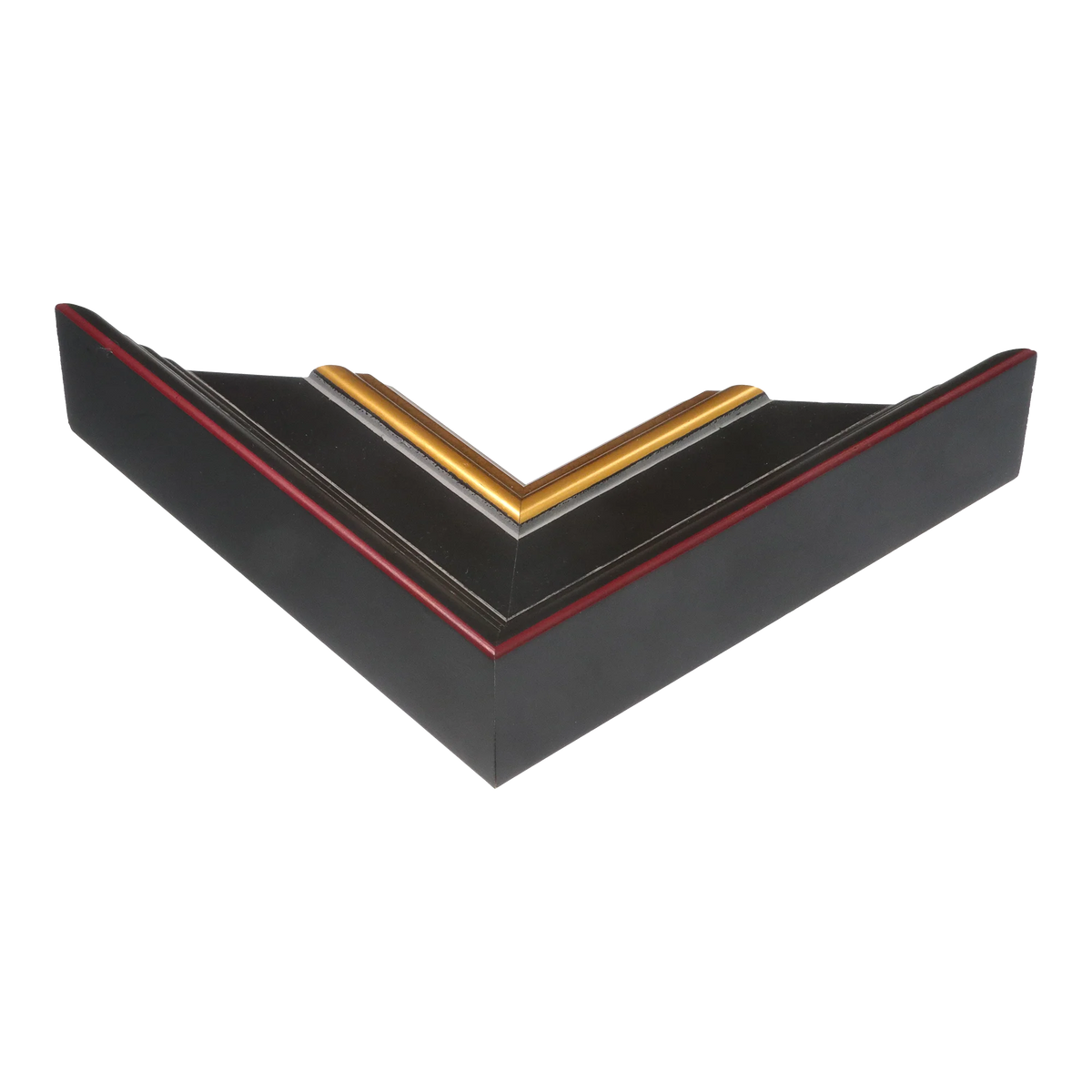 Corner view of Sovereign in brown & gold picture frame
