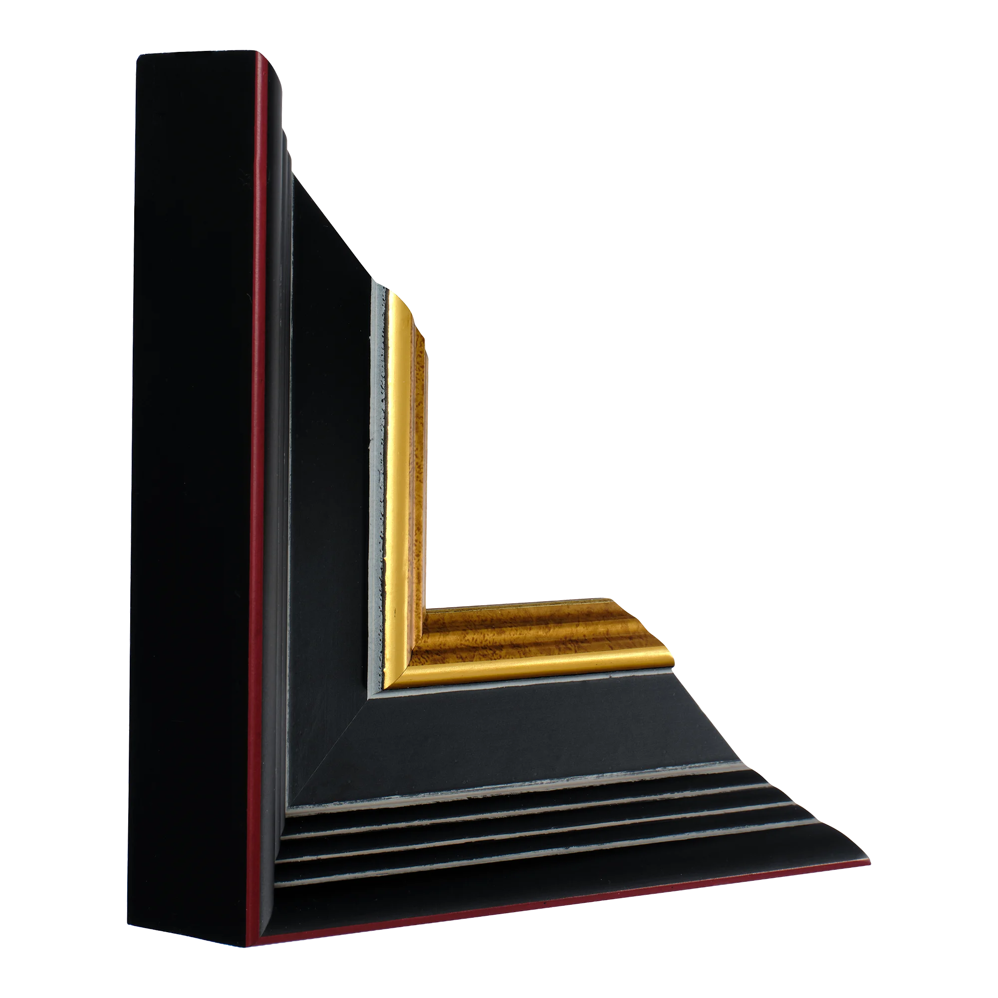 Vertical view of sovereign brown & gold picture frame