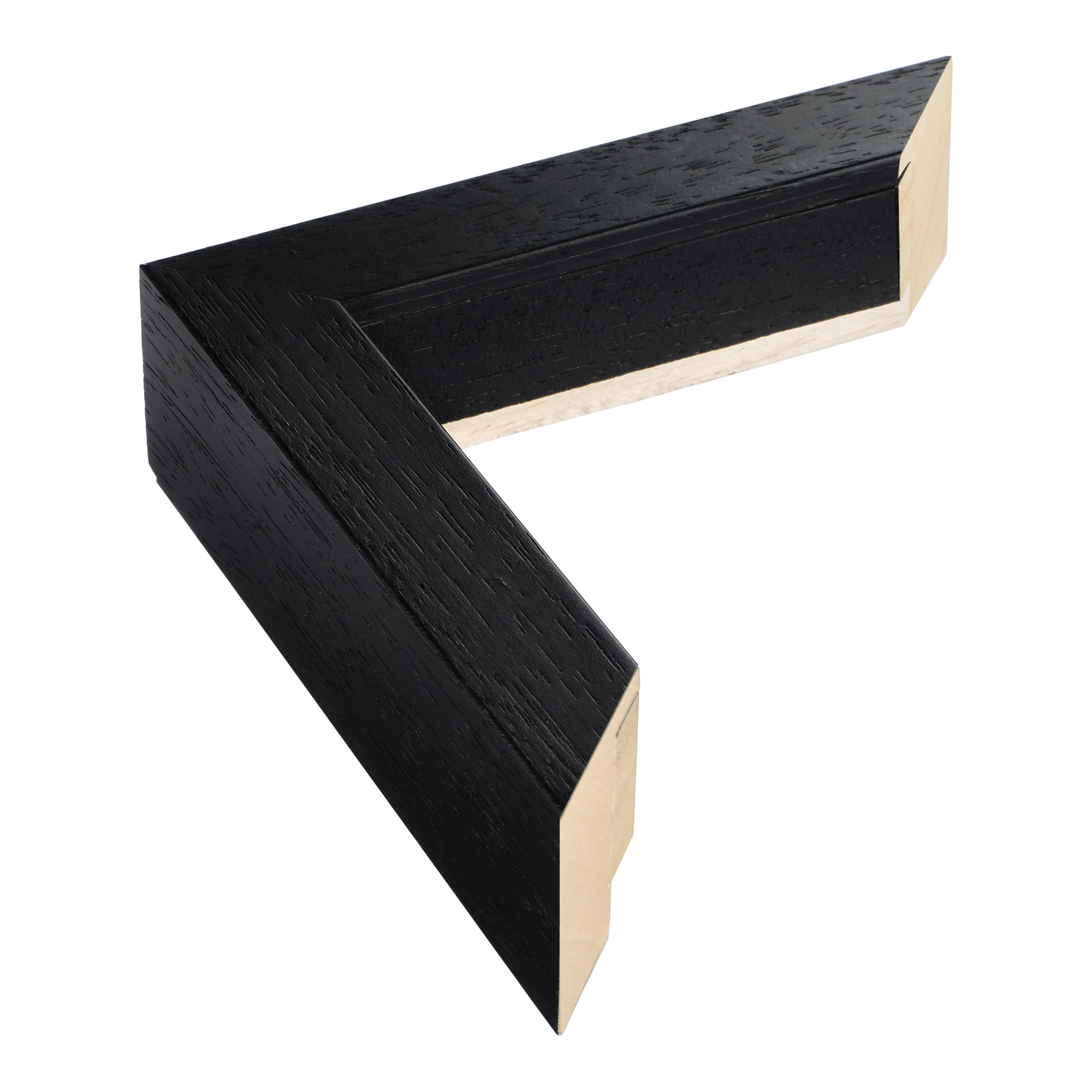 Spacer I in black grain & black picture frame