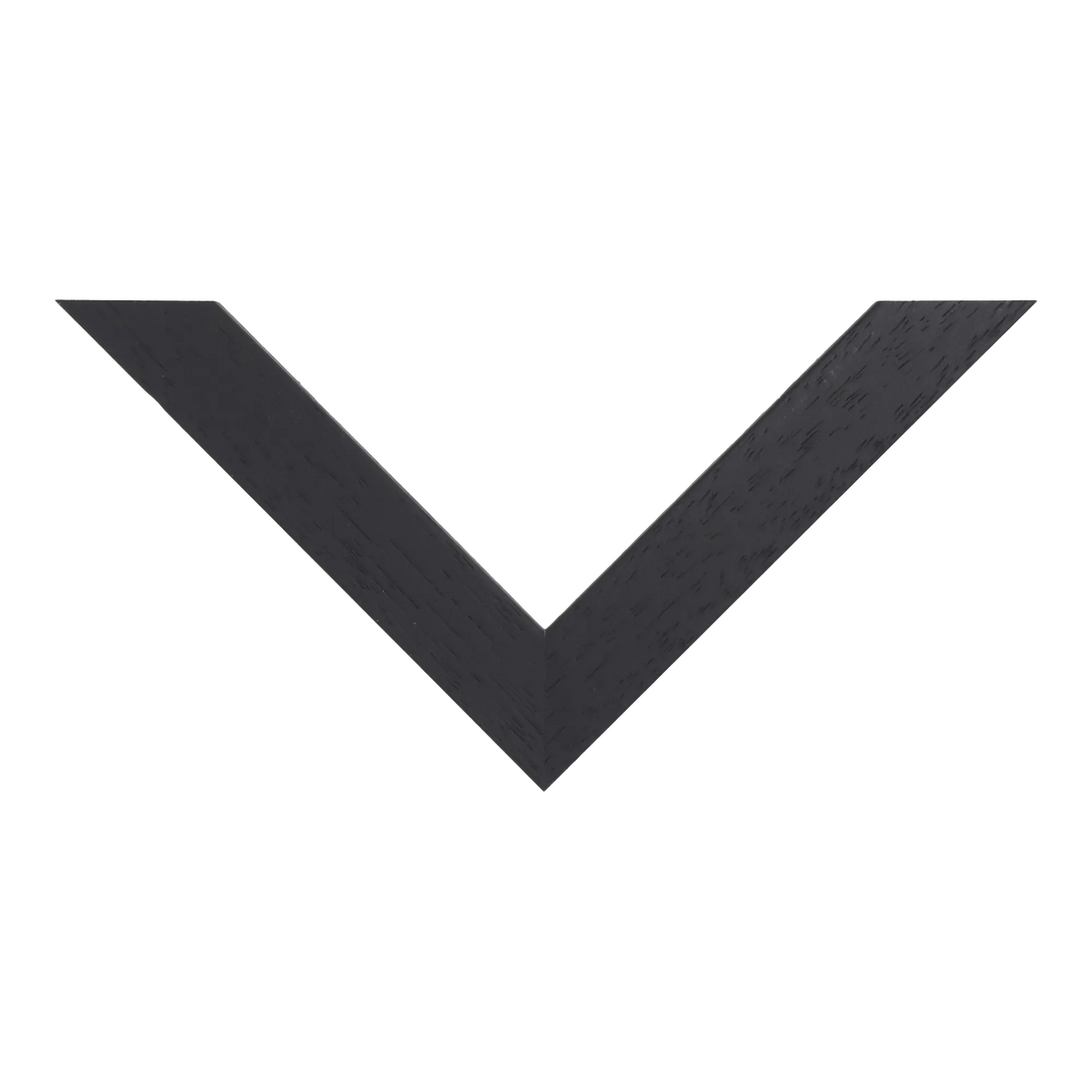 Top view of Spacer I picture frame in black grain & black