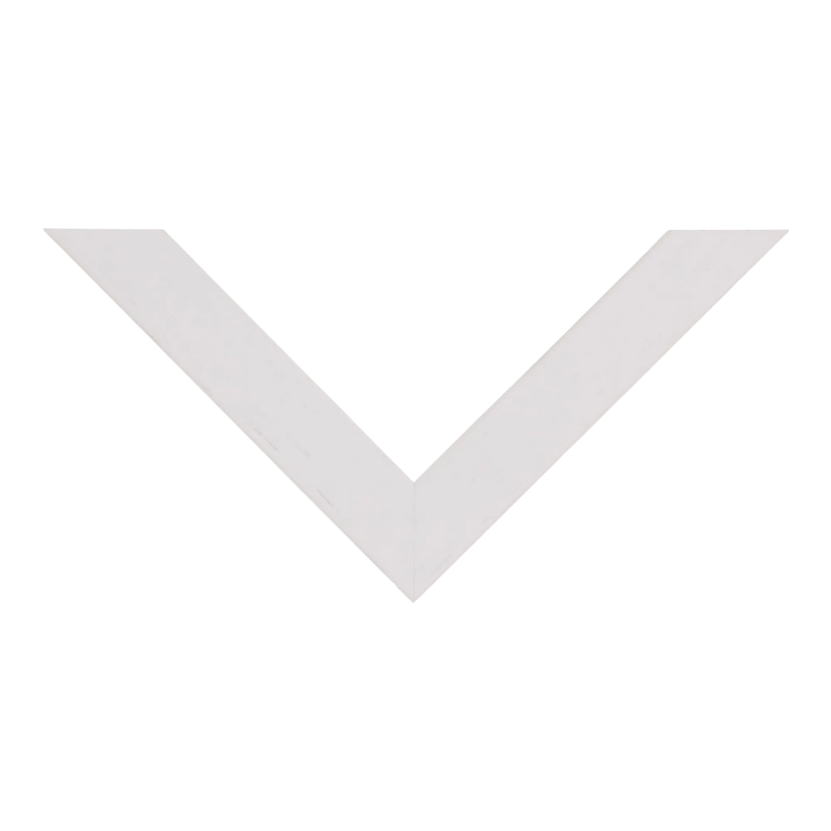 Top view of Spacer I picture frame in white grain & white