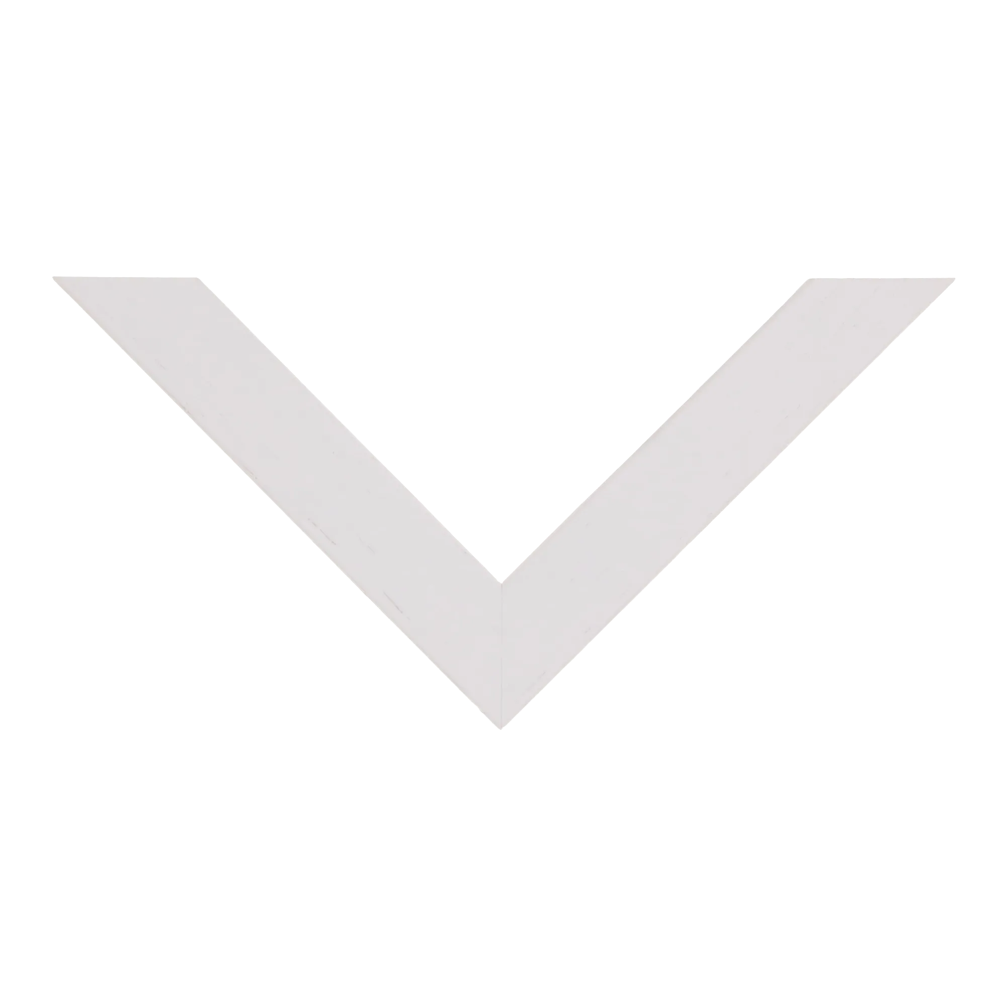 Top view of Spacer I picture frame in white grain & white