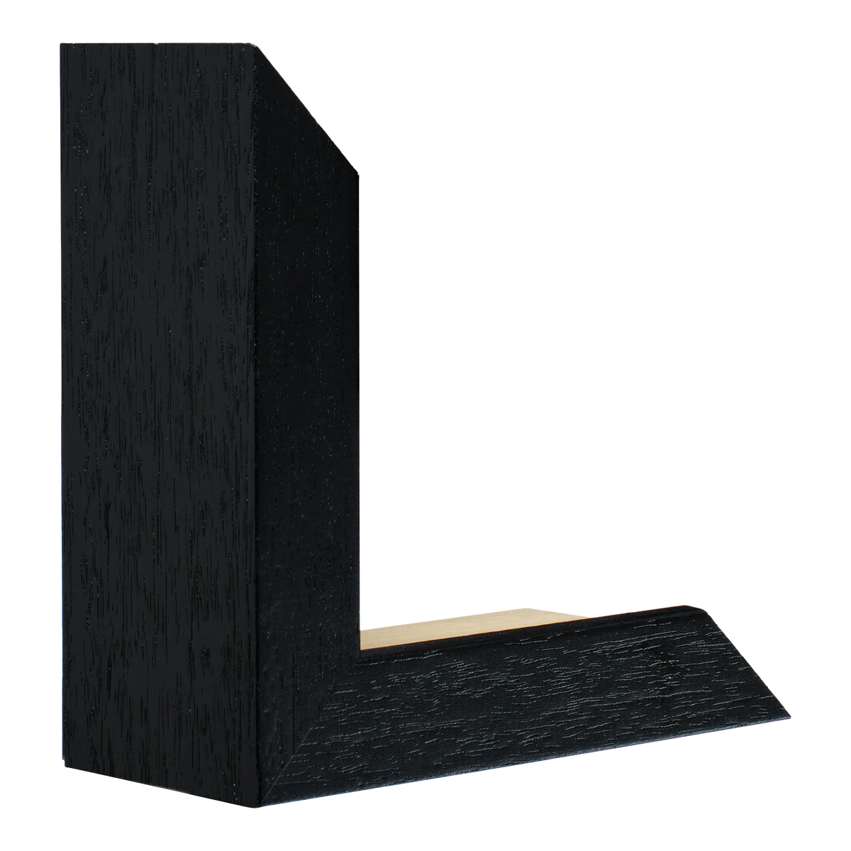 Spacer II in black grain picture frame