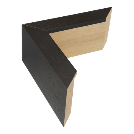 Spacer II in black grain picture frame