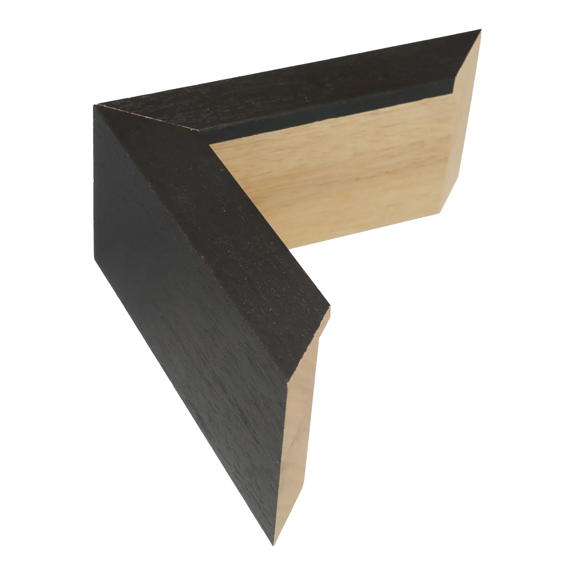 Spacer II in black grain picture frame