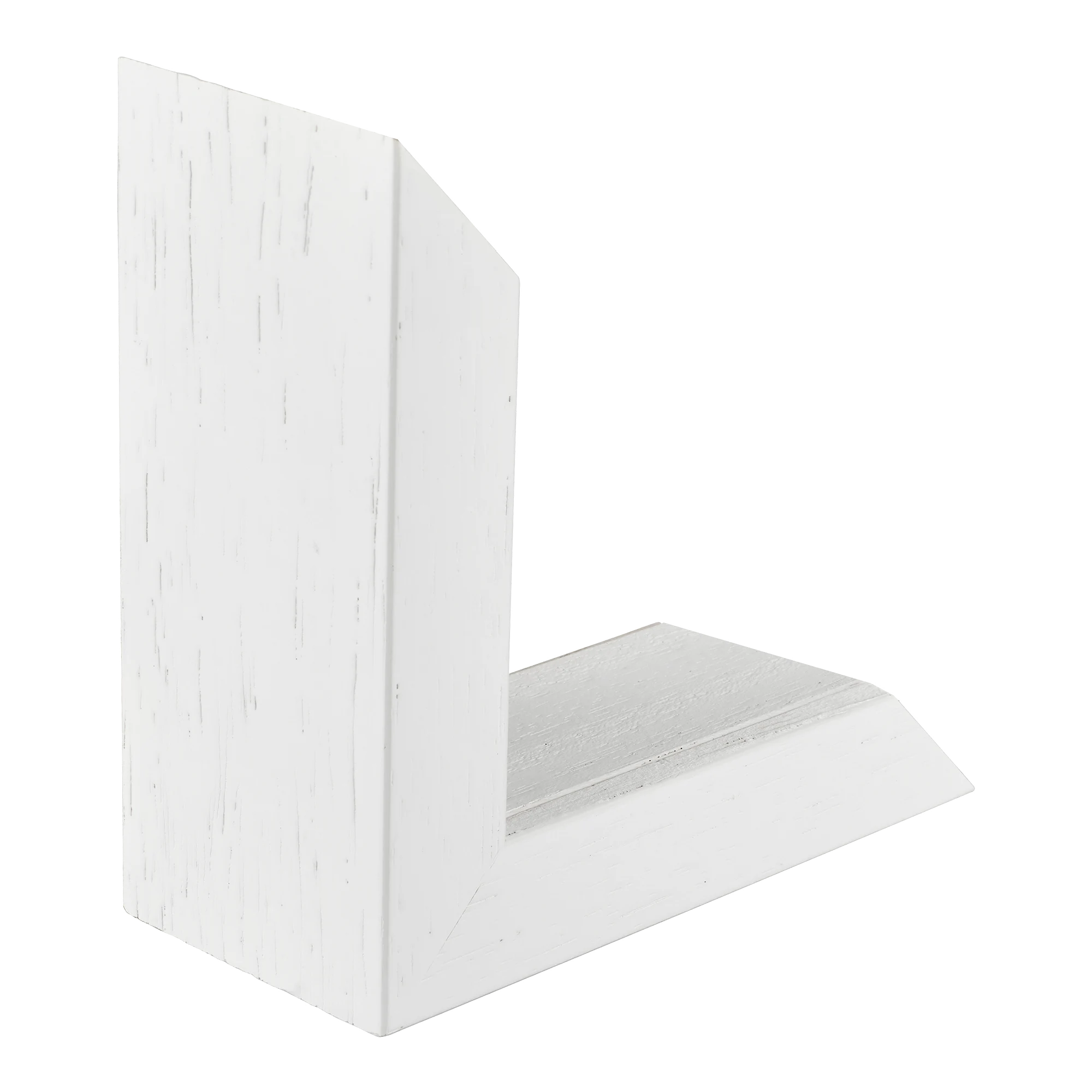 Spacer II in white grain & white picture frame