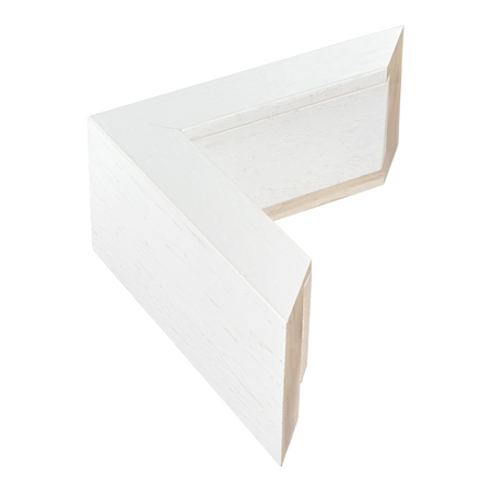 Spacer II in white grain & white picture frame
