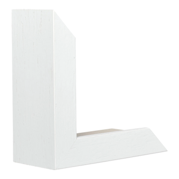 Spacer II in white grain picture frame