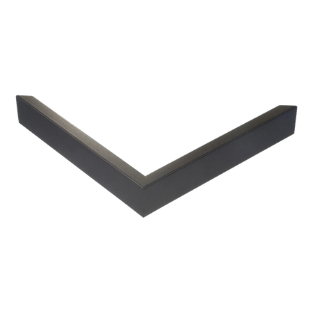 Corner view of Step in black & gold picture frame