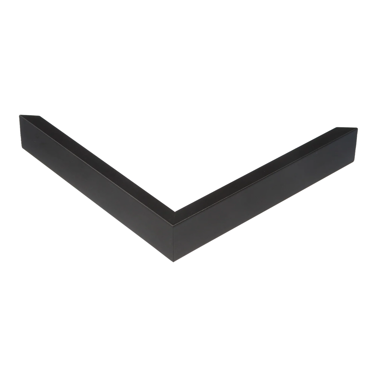 Corner view of Step in black & silver picture frame