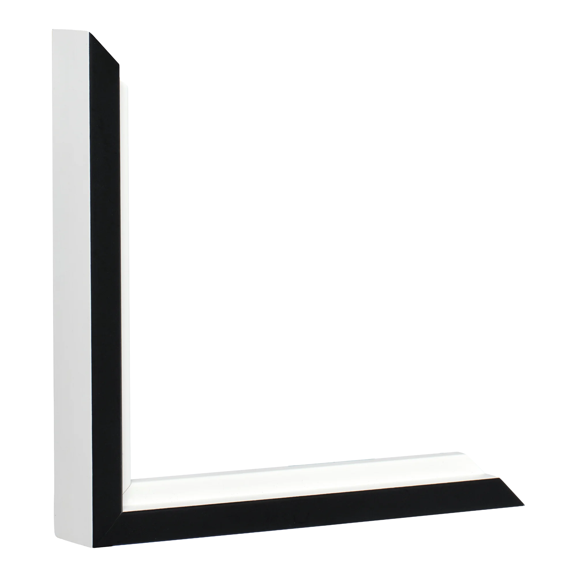 Step in black & white picture frame