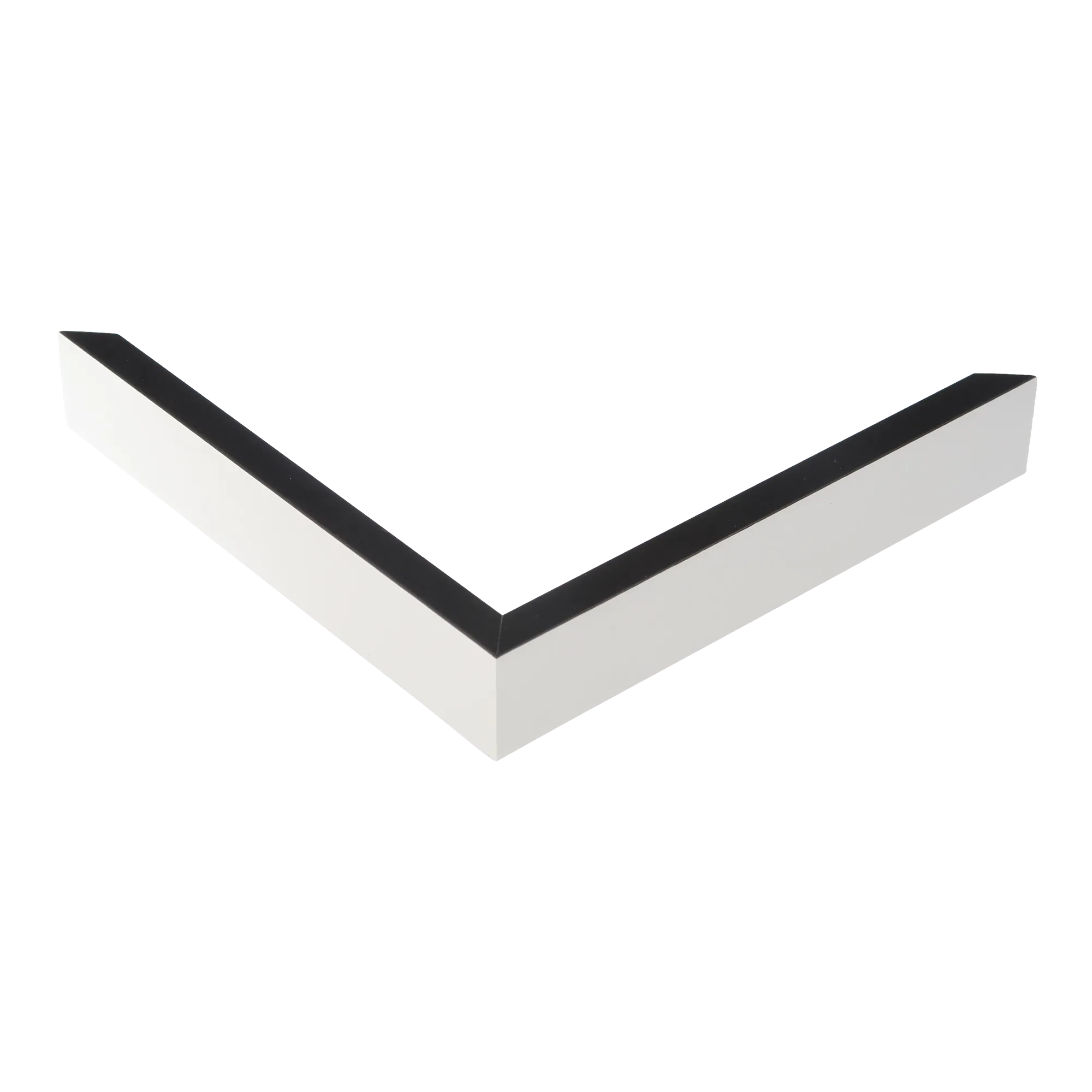 Corner view of Step in black & white picture frame