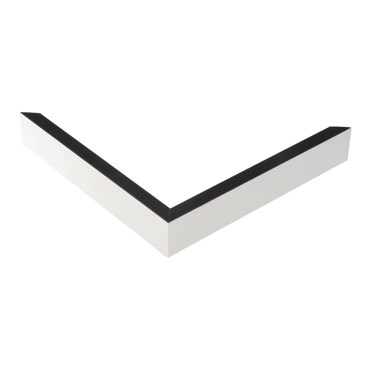 Corner view of Step in black & white picture frame