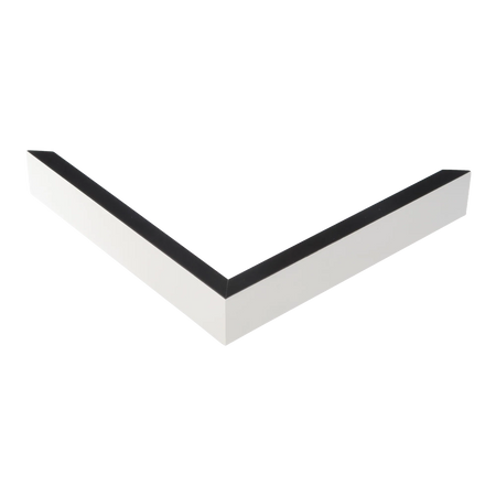 Corner view of Step in black & white picture frame