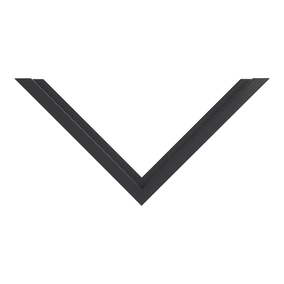 Top view of Step picture frame in black