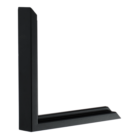 Vertical view of step black picture frame