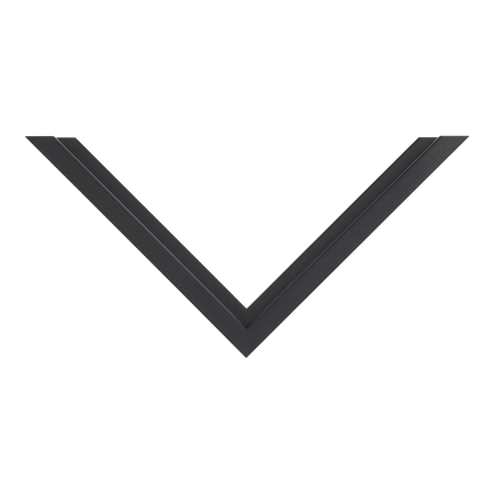 Top view of Step picture frame in black