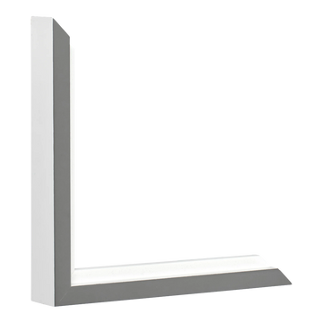 Step in white grey picture frame