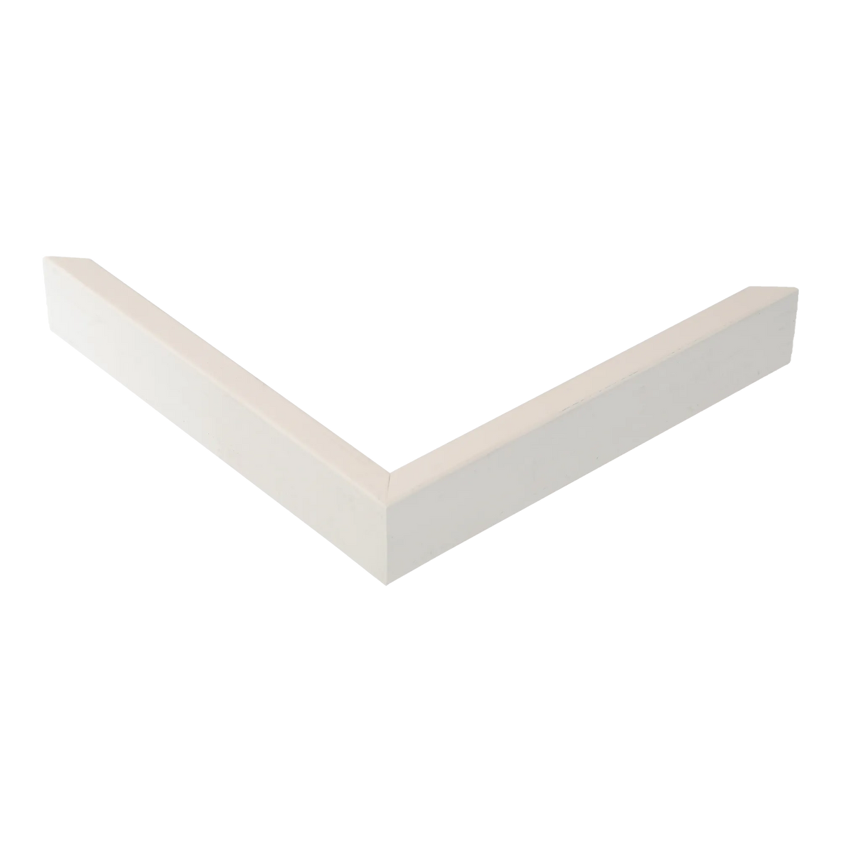 Corner view of Step in white picture frame