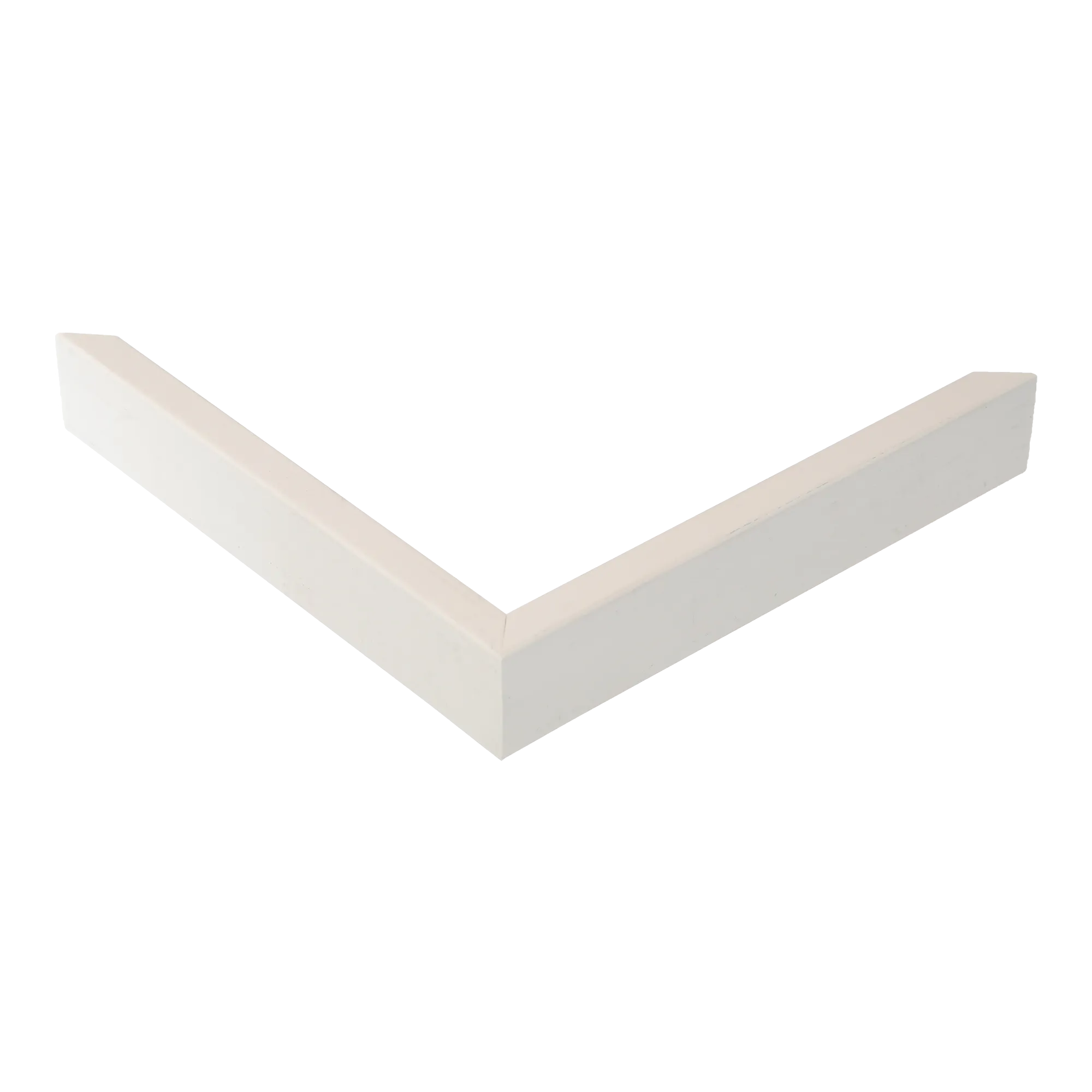 Corner view of Step in white picture frame