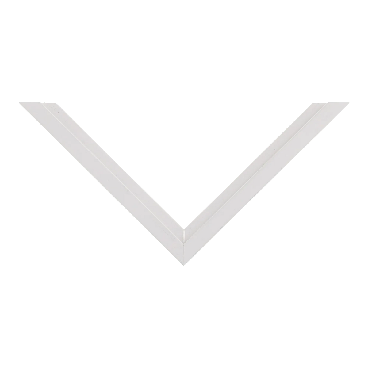 Top view of Step picture frame in white