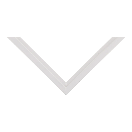 Top view of Step picture frame in white