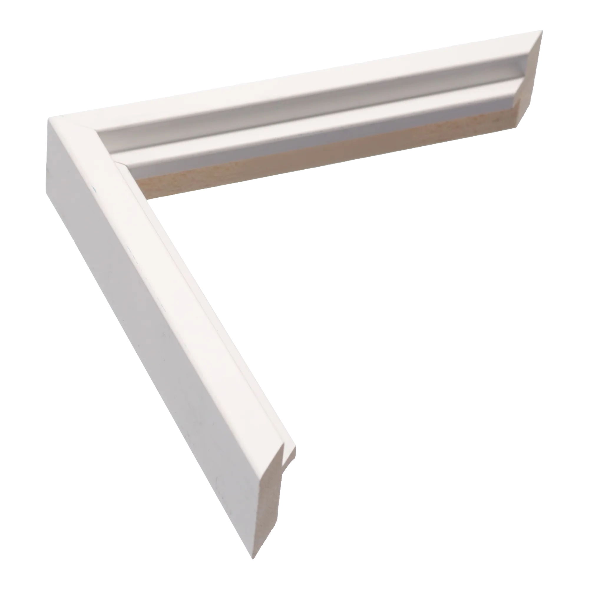 Step in white picture frame