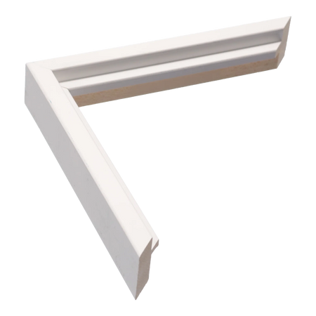 Step in white picture frame