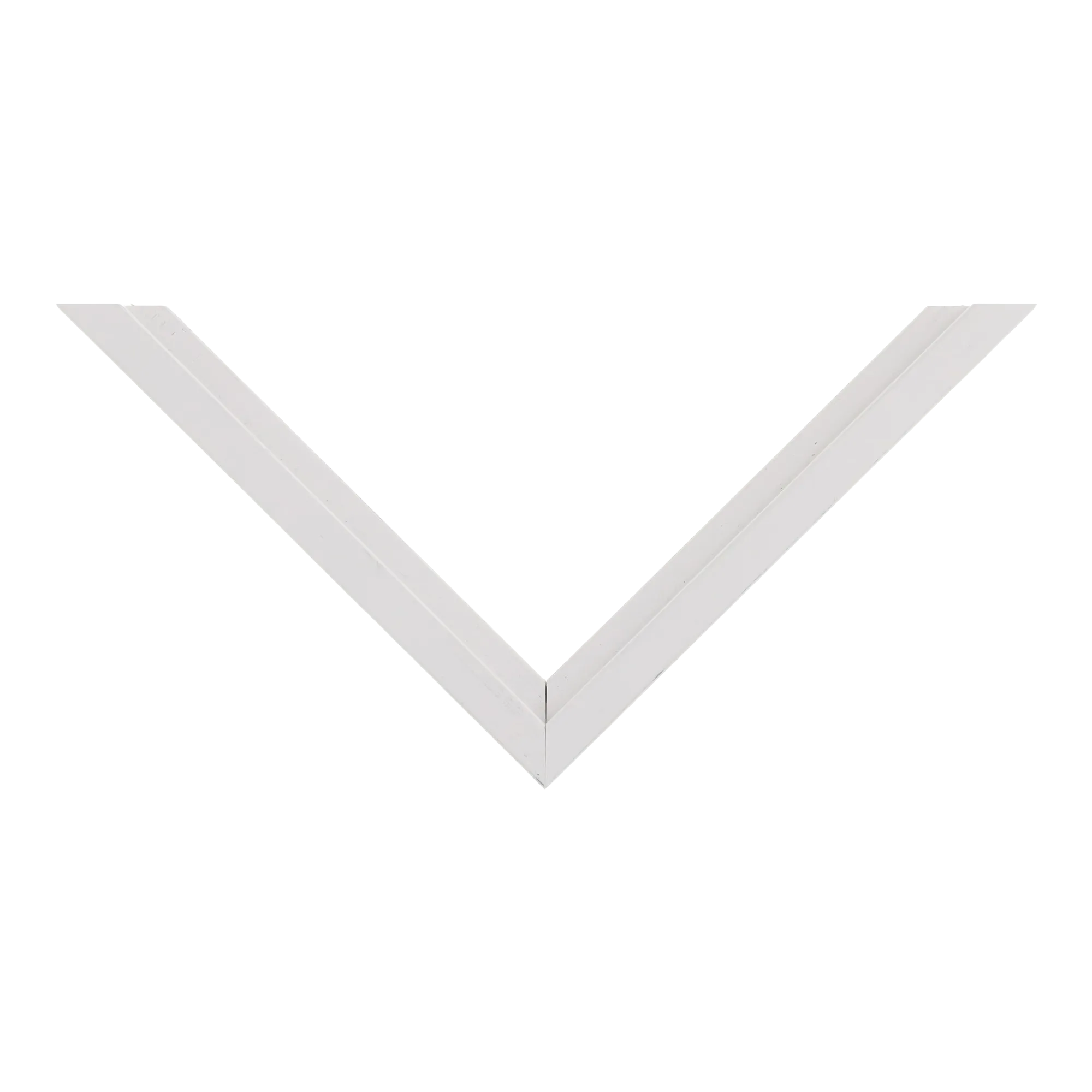 Top view of Step picture frame in white