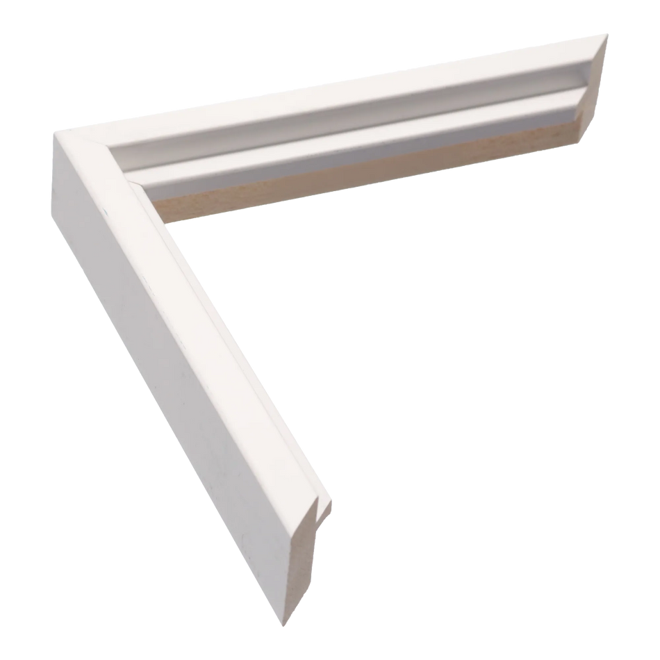 Step in white picture frame