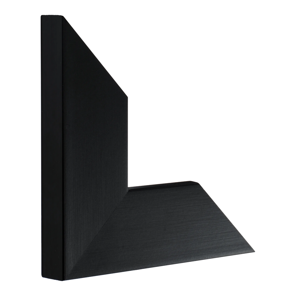 Vertical view of strata black picture frame
