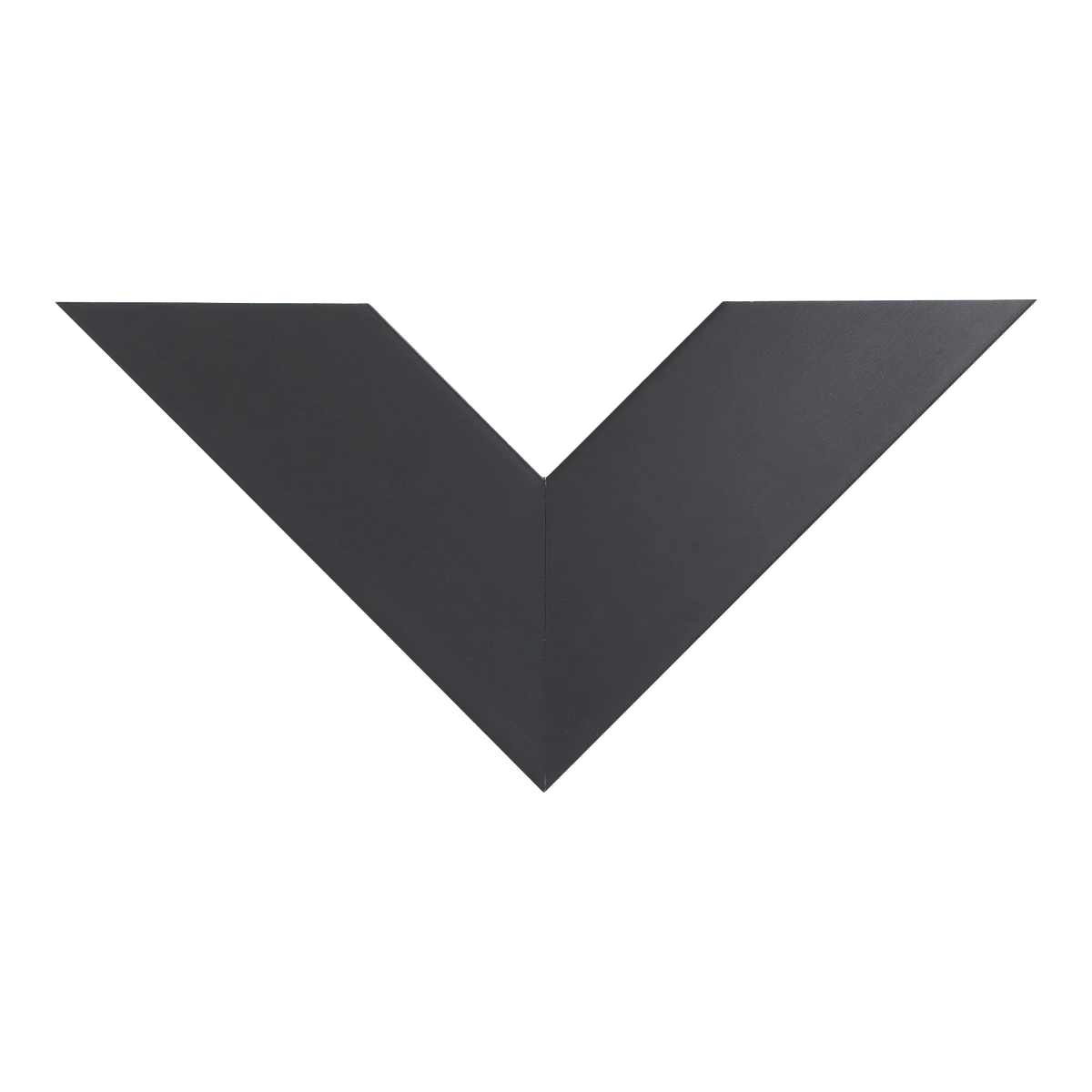 Top view of Strata picture frame in black