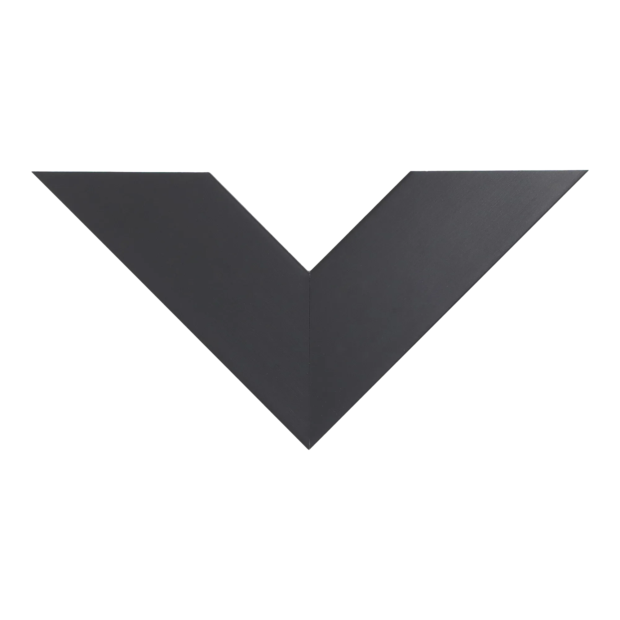 Top view of Strata picture frame in black