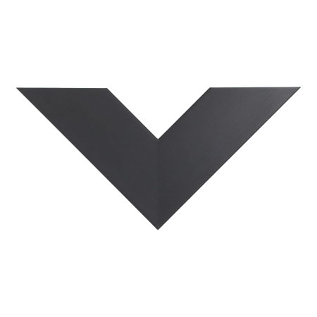 Top view of Strata picture frame in black