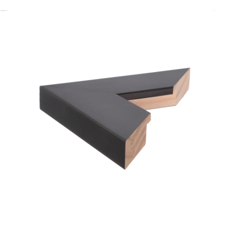 Side view of Strata picture frame in black