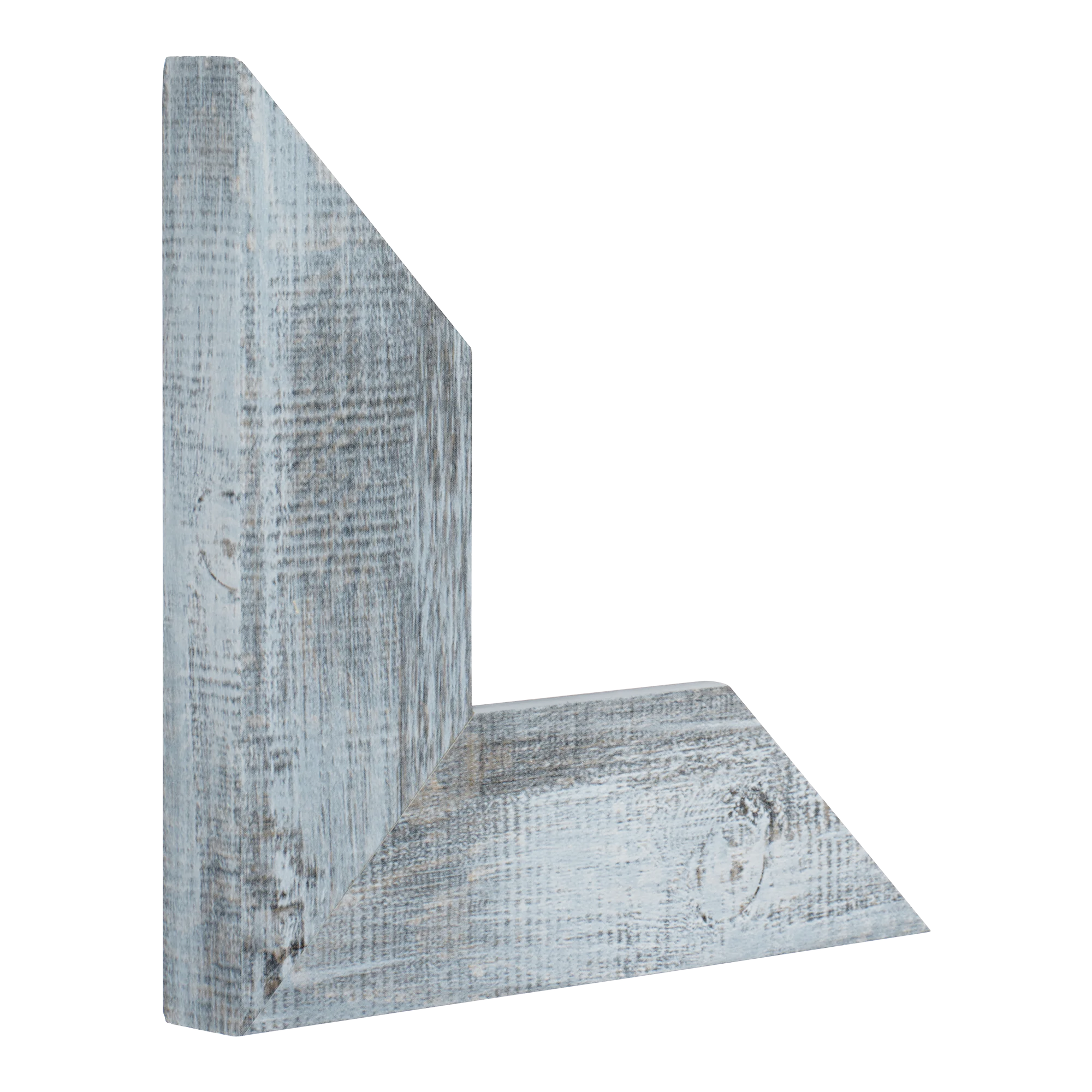 Vertical view of strata blue picture frame