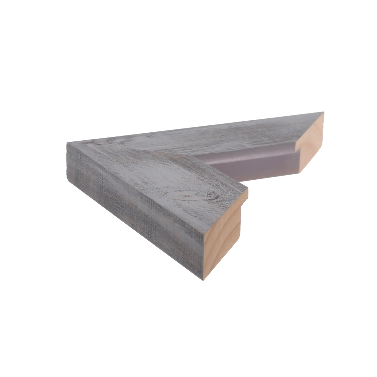 Side view of Strata picture frame in blue