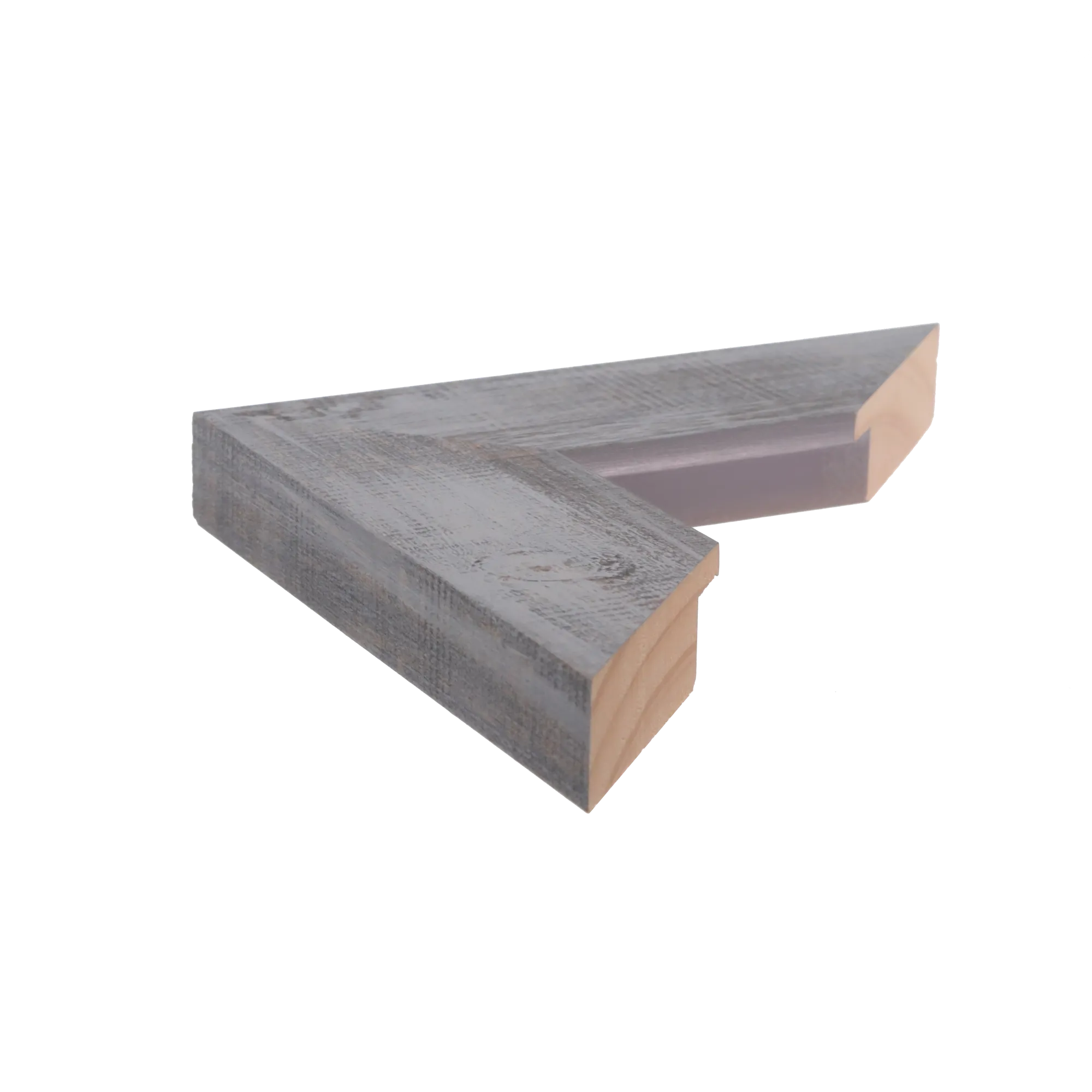 Side view of Strata picture frame in blue