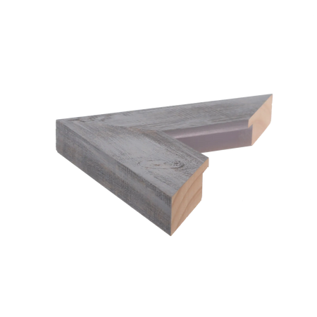 Side view of Strata picture frame in blue