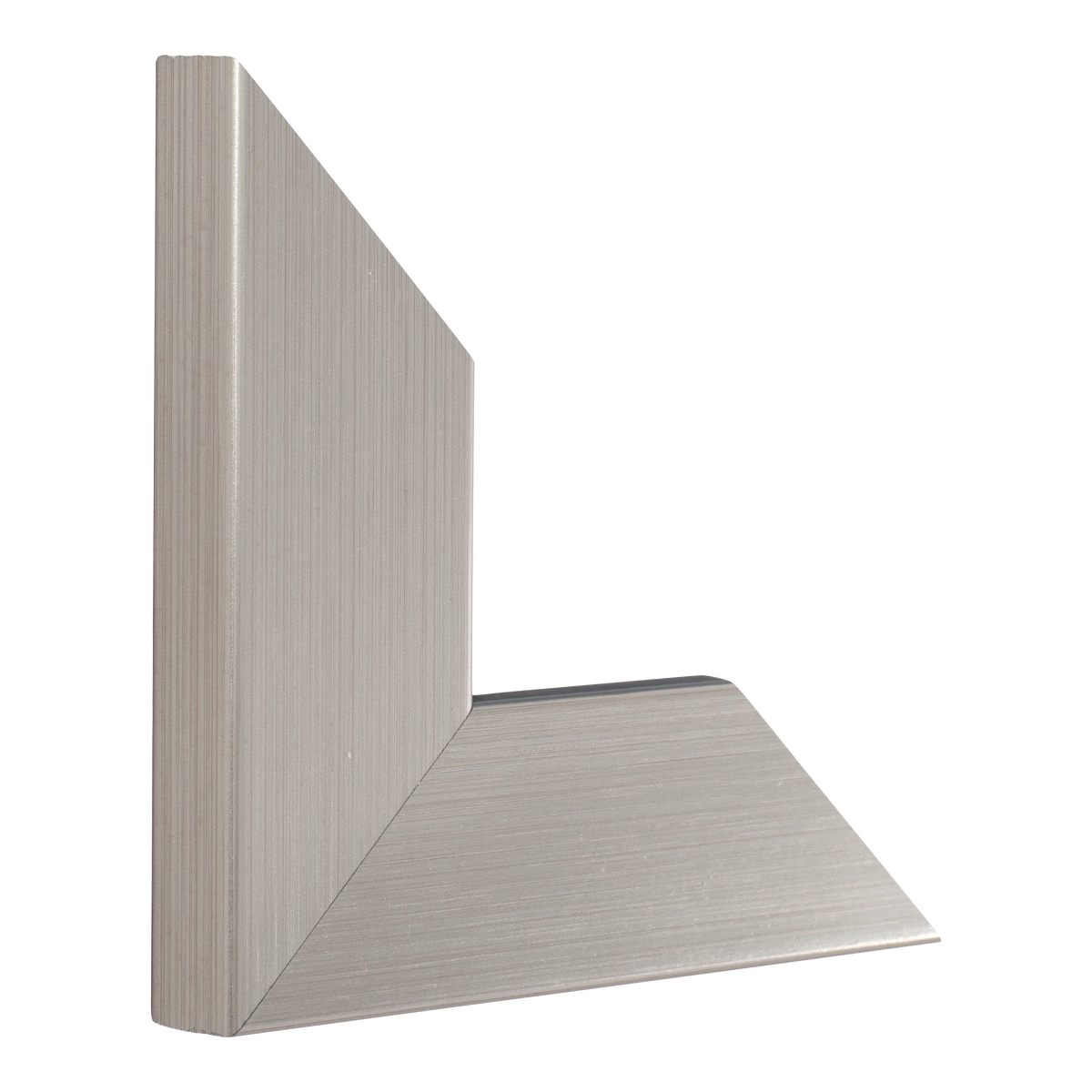 Vertical view of strata brushed pewter picture frame