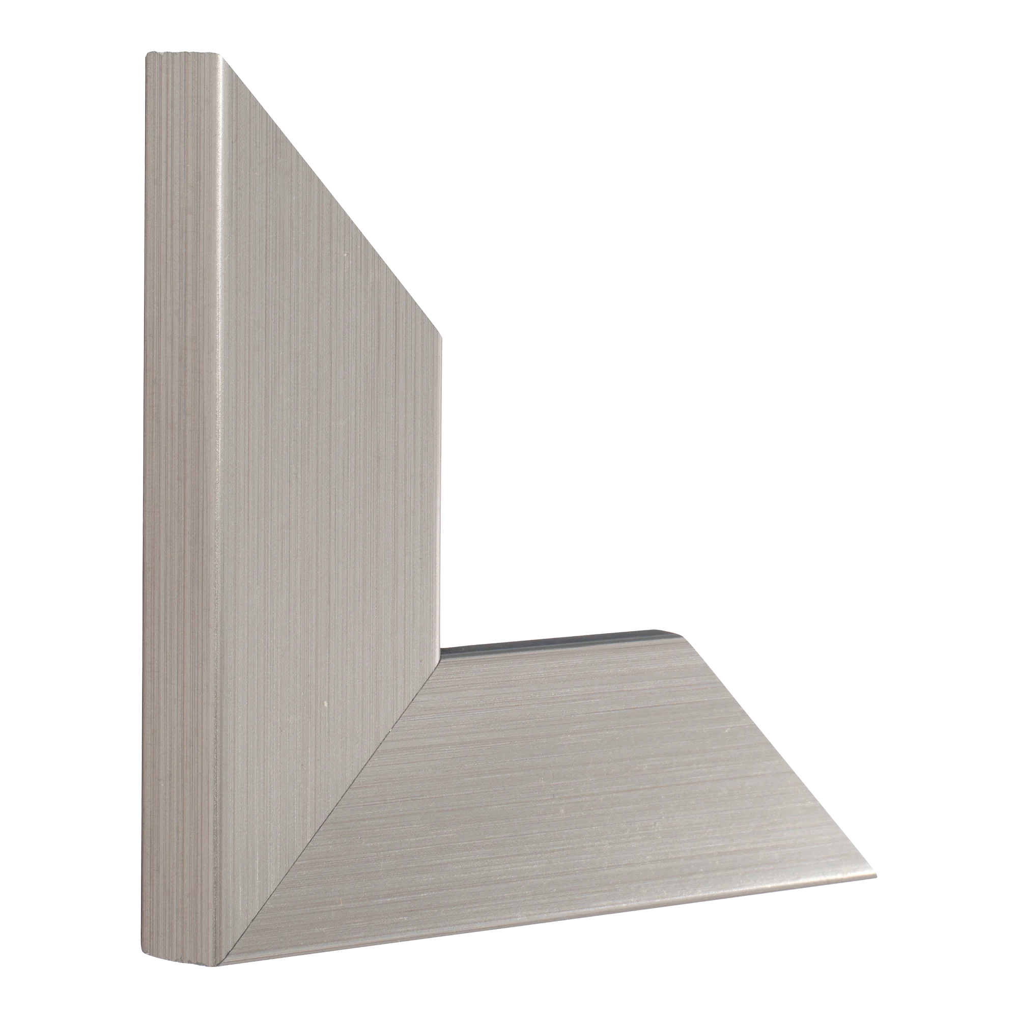 Vertical view of strata brushed pewter picture frame