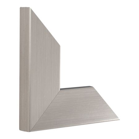 Vertical view of strata brushed pewter picture frame