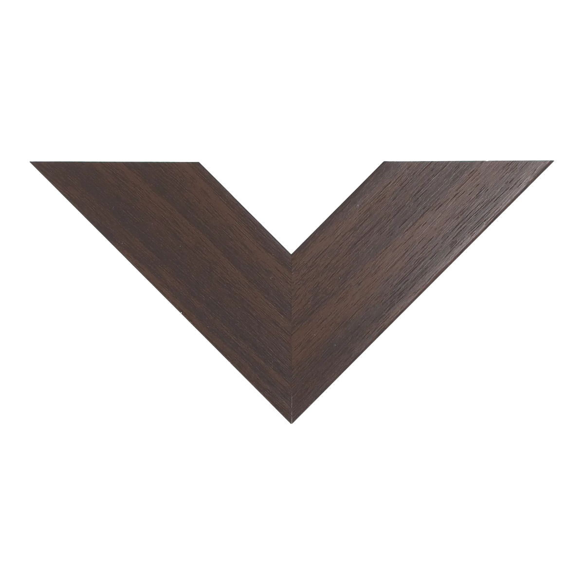 Top view of Strata picture frame in brown