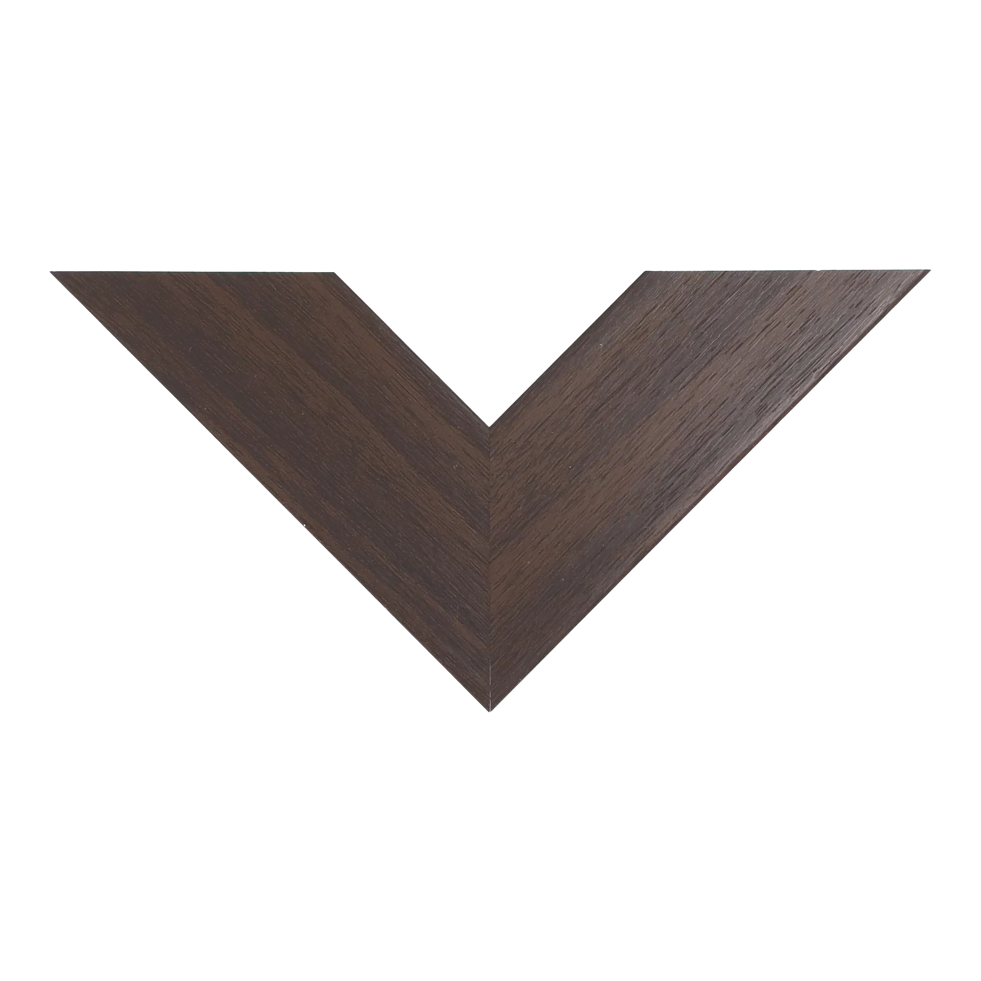 Top view of Strata picture frame in brown