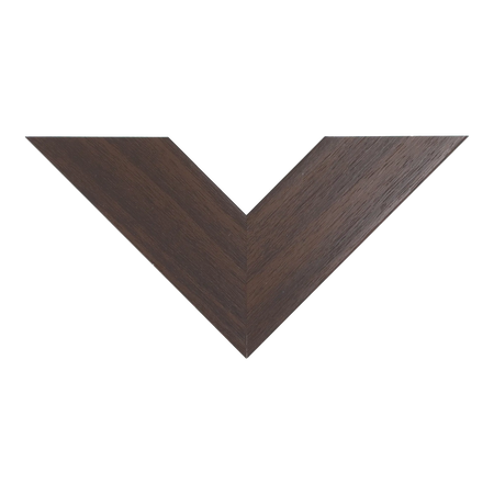 Top view of Strata picture frame in brown